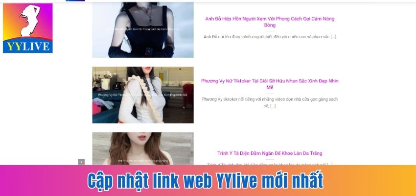 Cập Nhật Link Web Mới YYlive Chuẩn, An Toàn Nhất 2025 5 Cập nhật link web YYlive mới nhất