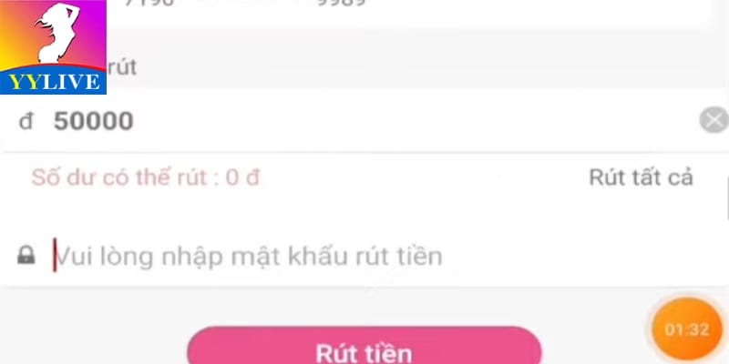 Rút Tiền YYlive - Quy Trình Giao Dịch Nhanh Và An Toàn 7 Để tránh mất thời gian khi rút tiền YYlive người dùng cần chú ý một số điểm