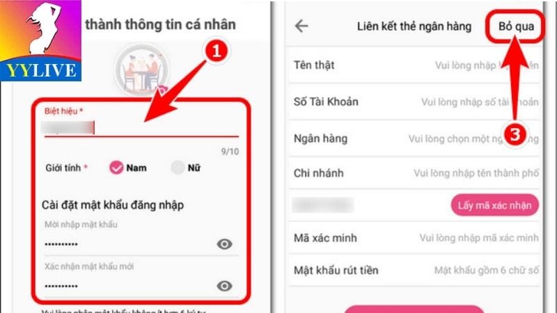 Nạp Tiền Yylive Qua Ngân Hàng Với 5 Bước Cho Người Mới 6 Bạn cần điền đầy đủ thông tin nạp tiền YYlive yêu cầu