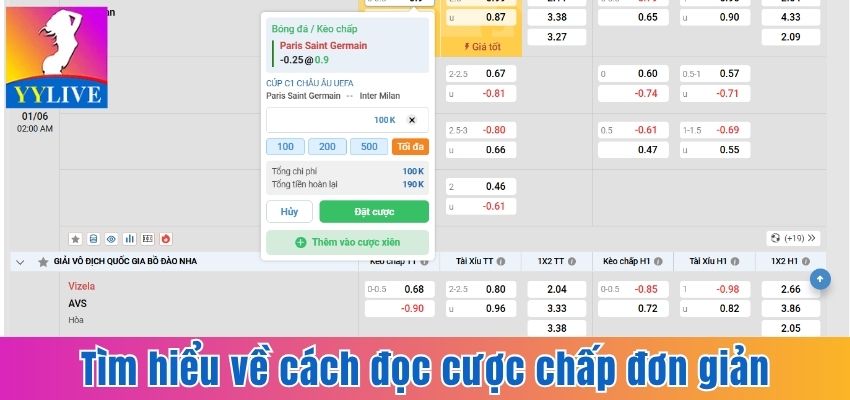Kèo Handicap Là Gì? Cách Đọc Và Bí Quyết Cược Thắng Lớn 6 Tìm hiểu về cách đọc cược chấp đơn giản